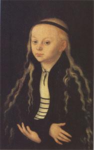 Lucas Cranach Portrait Supposed to Be of Magdalena Luther (mk05) oil painting picture